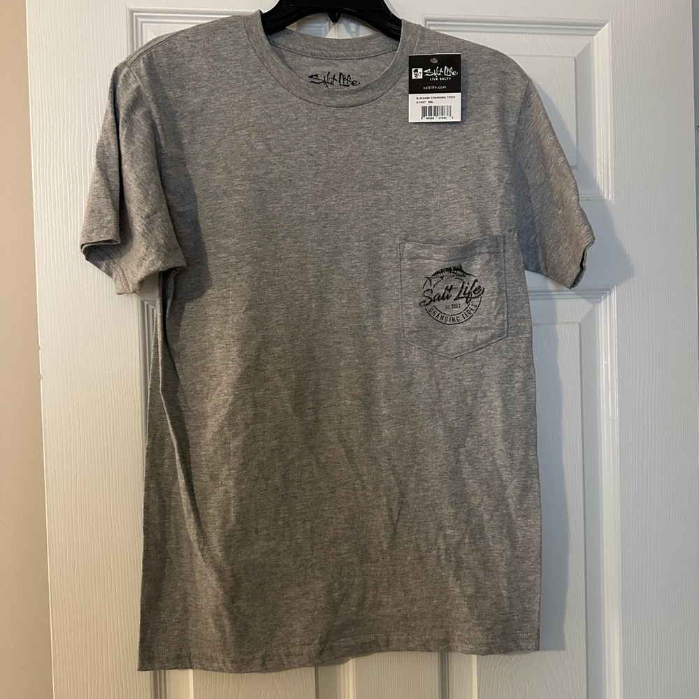 Salt Life Heather Gray Short Sleeve Tee